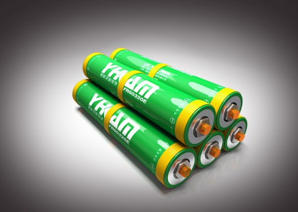 Cylindrical high-energy lithium iron phosphate power battery